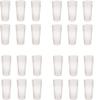 12 Ounce Restaurant Tumbler Beverage Cup, Stackable Cups, Break-Resistant Commmerical Plastic, Pebbled Texture, Set of 6 - Clear (Fur k) view 1