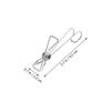 25pcs Non-Skid Stainless Steel Clothes Clips for Socks and Laundry Household Hangers for Drying Socks Balcony Bedroom and Bathroom Pack view 2