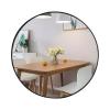 Albett Wall Mirror for Bathroom - 20" Round Wall Mounted Decorative Mirror, Best for Vanity Washrooms,Hotel, Bathroom and Living Rooms- Black view 1