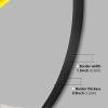 Albett Wall Mirror for Bathroom - 20" Round Wall Mounted Decorative Mirror, Best for Vanity Washrooms,Hotel, Bathroom and Living Rooms- Black view 3