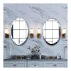 Albett Oval Beveled Polished Frameless Wall Mirror for Bathroom, Vanity, Bedroomr. view 1