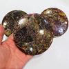 1pc 120mm Natural Quartz Crystal Cup Pallet Ammonite Coaster Slice for Decoration view 2