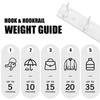 Badiano Wooden Coat Rack, Wall-Mounted Organizer for Closet, Entryway, Hallway, Foyer, Bedroom, Heavy Duty Double Hooks for Hanging Towels, Bags, Hats, Jackets, Key (White, 5 Hooks) view 3