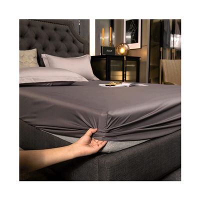 MZP Twin Waterproof Mattress Protector Cover Breathable Soft Silk Fabric is Soft and Smooth Premium Mattress Protector 25cm deep Fitted Sheets Mattress Cover (Color : Dark Gray, Size : 180cmx220cm)