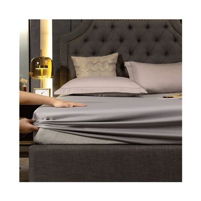 MZP Twin Waterproof Mattress Protector Cover Breathable Soft Silk Fabric is Soft and Smooth Premium Mattress Protector 25cm deep Fitted Sheets Mattress Cover (Color : Gray, Size : 180cmx220cm)