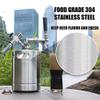 GANCOWISE 64OZ Mini Keg Growler, Pressurized Home Dispenser System with Self-Closing Design Faucet Keeps Carbonation and Fresh for Homebrew, Craft and Draft Beer view 3