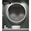 Albett Beauty Makeup LED Mirror Round Anti Fog Mirror Bathroom Cool White LED Light Wall Mounted Hanging Vanity Bath Smart Mirror view 4
