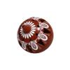 Set Of Six Christmas Spheres Made Of Flag Clay view 3