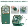 Allxin Portable Neck Fan Mini Quiet Handheld Personal Foldable USB Rechargeable Fan with Phone Holder founction for Home Office Outdoor Travel, Hands Free Necklace Fans view 2
