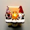 Roman 134191 Gnome Campfire Night Light, Flicker Bulb, Swivel Plug-in, 5.25-inch Height, Resin and Plastic view 2