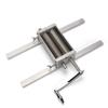 2 Rollers Manual Stainless Steel Malt Crusher Grain Malt Mill, Adjustable Barley Grinder Homebrew Grain Crusher Manual Grain Mill Low Speed Drill Available Manual Malt Mill with 7L Capacity Hopper view 4