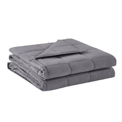 BB BLINBLIN Adult Weighted Blanket Heavy Blanket, Calm and Sleep, Premium Soft and Comfortable Material and Glass Beads (Dark Grey, 60''x80'' 25lbs), Suit for Adult(~240lb) Use on Queen/King Bed