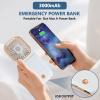 Allxin Portable Neck Fan Mini Quiet Handheld Personal Foldable USB Rechargeable Fan with Phone Holder founction for Home Office Outdoor Travel, Hands Free Necklace Fans view 3