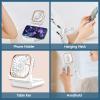 Allxin Portable Neck Fan Mini Quiet Handheld Personal Foldable USB Rechargeable Fan with Phone Holder founction for Home Office Outdoor Travel, Hands Free Necklace Fans view 4