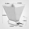 2 Rollers Stainless Steel Malt Crusher Grain Malt Mill, Manual Adjustable Barley Grinder Homebrew Grain Crusher Manual Grain Mill Low Speed Drill Available Manual Malt Mill with 4L Capacity Hopper view 2