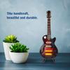 Hilitand Miniature Guitar, Wooden Guitar, Electric Instrument Model, with Stand and Gift Boxes, Classic Guitar, Dollhouse Model Home Decoration (14cm) view 2