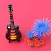 Hilitand Miniature Guitar, Wooden Guitar, Electric Instrument Model, with Stand and Gift Boxes, Classic Guitar, Dollhouse Model Home Decoration (14cm) view 3
