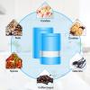100 Pack Smell Mylar Proof Bags for Food Storage, Resealable Packaging Bags for Small Business, Stand Up Foil Pouches Reusable Heat Sealable Bags with Clear Window (Blue, 6.3x9.4 In) view 3
