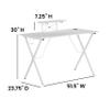 BizChair Gaming Desk - White Computer Desk - 51.5" Gamers Table with Cup Holder, Headphone Hook, and Monitor/Smartphone Stand view 3