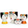 Abbott Collection Lady with Unibrow & Flowers Vase, Medium (8" H) view 3