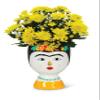 Abbott Collection Lady with Unibrow & Flowers Vase, Medium (8" H) view 4