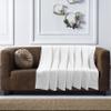 100% Cotton Basket Weave Thermal Bed Blanket Breathable Super Soft Layering All Season Light Weight for Home Decoration (White, King) view 4