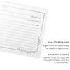 Dashleigh Silver Foil Recipe Cards - 50 Simple Floral Border 4x6 Recipe Cards, Double Sided, Modern Stationery for Elegant Kitchen & Gift view 3