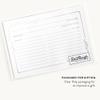 Dashleigh Silver Foil Recipe Cards - 50 Simple Floral Border 4x6 Recipe Cards, Double Sided, Modern Stationery for Elegant Kitchen & Gift view 4