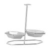 Cabilock Stainless Steel Soup Spoon Rest Holder Double Design Kitchen Utensil Rack Space-saving Stand for Spoon Easy to Clean -stain for Home Restaurant Use view 1