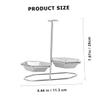 Cabilock Stainless Steel Soup Spoon Rest Holder Double Design Kitchen Utensil Rack Space-saving Stand for Spoon Easy to Clean -stain for Home Restaurant Use view 2