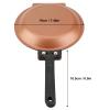 01 Double Sided Egg Frying Pan, Non-Stick Premium Iron Double Side Flip Pan Pancake Maker Household Kitchen Cookware for Pancake,Toasted Bread and Fried Egg view 2