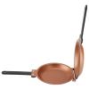 01 Double Sided Egg Frying Pan, Non-Stick Premium Iron Double Side Flip Pan Pancake Maker Household Kitchen Cookware for Pancake,Toasted Bread and Fried Egg view 4