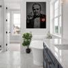 Fine Art Canvas Godfather Canvas Wall Decor by Artist Octavian Mielu for Living Room, Bedroom, Bathroom, Kitchen, Office, Bar, Dining & Guest Room - Ready to Hang - 35 in x 46 in view 3