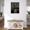 Fine Art Canvas Godfather Canvas Wall Decor by Artist Octavian Mielu for Living Room, Bedroom, Bathroom, Kitchen, Office, Bar, Dining & Guest Room - Ready to Hang - 35 in x 46 in view 4