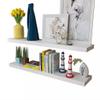 KTHLBRH 2 White MDF Floating Wall Display Shelves Book/DVD Storage Room Bedroom Storage,Floating Shelf,Wall Shelf,Decor Wall Mounted Shelves,Hanging Shelf Set for Bathroom Kitchen Living,Kitchen view 4