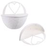 Hemoton Plastic Wall Decor 2 Piece Rattan Style Hanging Flower Pots Exquisite Home Decor Easy to Hang view 3
