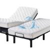 Waterproof Quilted Split King Mattress Protector Pad for Adjustable Bed Noiseless Fitted Mattress Cover Soft Padded Topper with Up to 16 Deep Pocket view 1