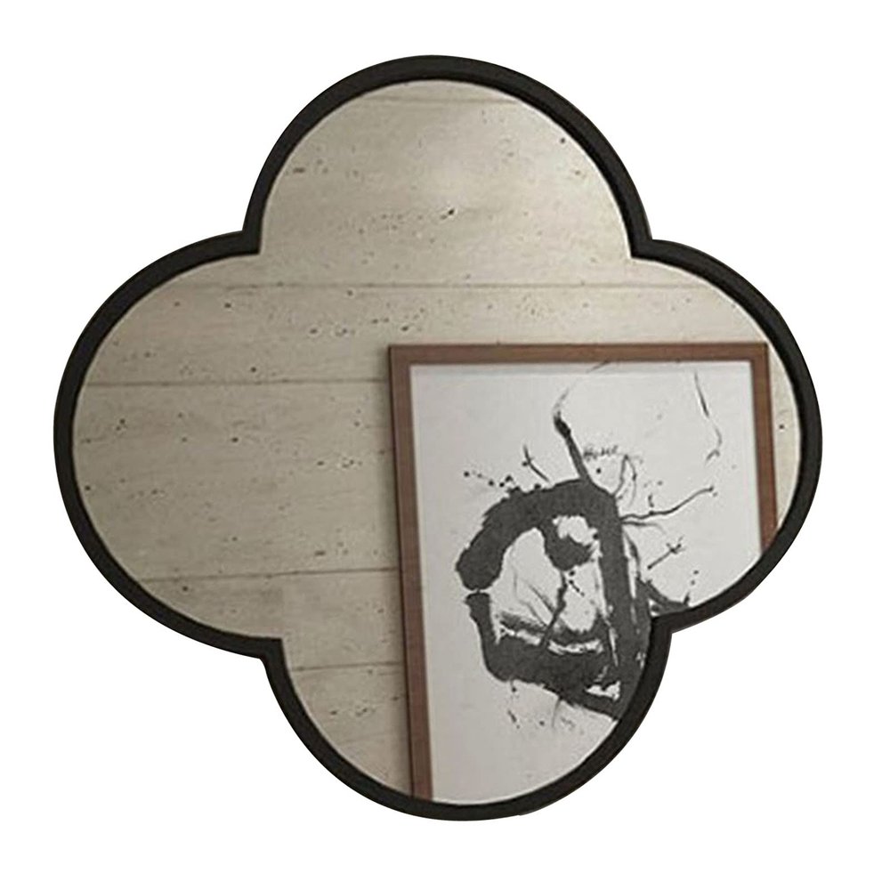 Albett Polygon Metal Frame and Mirrored Glass - Bathroom Mirror, for Vanity, Washrooms, Living Room, Entryway