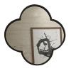 Albett Polygon Metal Frame and Mirrored Glass - Bathroom Mirror, for Vanity, Washrooms, Living Room, Entryway view 1