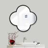 Albett Polygon Metal Frame and Mirrored Glass - Bathroom Mirror, for Vanity, Washrooms, Living Room, Entryway view 2