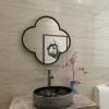 Albett Polygon Metal Frame and Mirrored Glass - Bathroom Mirror, for Vanity, Washrooms, Living Room, Entryway view 3