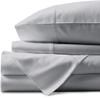 Luxury Super Soft Premium Hotel Collection Long Staple 800 Series Durable Egyptian Cotton 4 Piece Bedding Bed Sheet Set 15-Inches Deep Pocket Silver Grey Small Double view 1