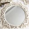 Albett Macrame Mirror Handmade Tapestry Makeup Mirror Compact Decoration Home Bedroom Decorative Mirrors Wall Mirrors view 2