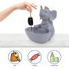 Wakauto 1pc Animal Shaped Key Storage Box Creative Resin Ornament for Home Decoration Gray Key Holder for Living Room Bedroom Entryway Unique for Special Occasions view 2