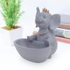 Wakauto 1pc Animal Shaped Key Storage Box Creative Resin Ornament for Home Decoration Gray Key Holder for Living Room Bedroom Entryway Unique for Special Occasions view 4