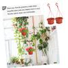 Happyyami Plastic Hanging Garden Planter 10 Sets Red for Flowers view 3