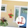 Happyyami Plastic Hanging Garden Planter 10 Sets Red for Flowers view 4