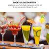 KESYOO 300pcs Tropical Umbrella Picks and Fruit Skewers for Parties Celebrations and Cocktails Decorations for Cakes Desserts and Drinks view 2