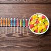 KESYOO 300pcs Tropical Umbrella Picks and Fruit Skewers for Parties Celebrations and Cocktails Decorations for Cakes Desserts and Drinks view 4