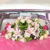 Hemoton Flower Ring Holder with Suction Cup and Floral Mud for Wedding Car Decorations Artificial Flower Car Accessories Wedding Decor Supplies view 3
